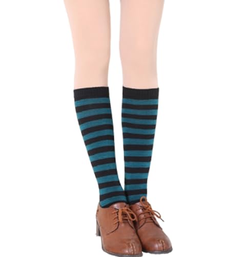 Image of Striped Knee High Socks for Women Outdoor Sport Athletic Stripe Casual Tube Socks