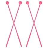 Parliky 2 Paare Orff-instrument Mallets Xylophon Schlägel Kunststoffgriff Ergonomisch Leicht Für Marimba Glockenspiel Unterricht Outdoor