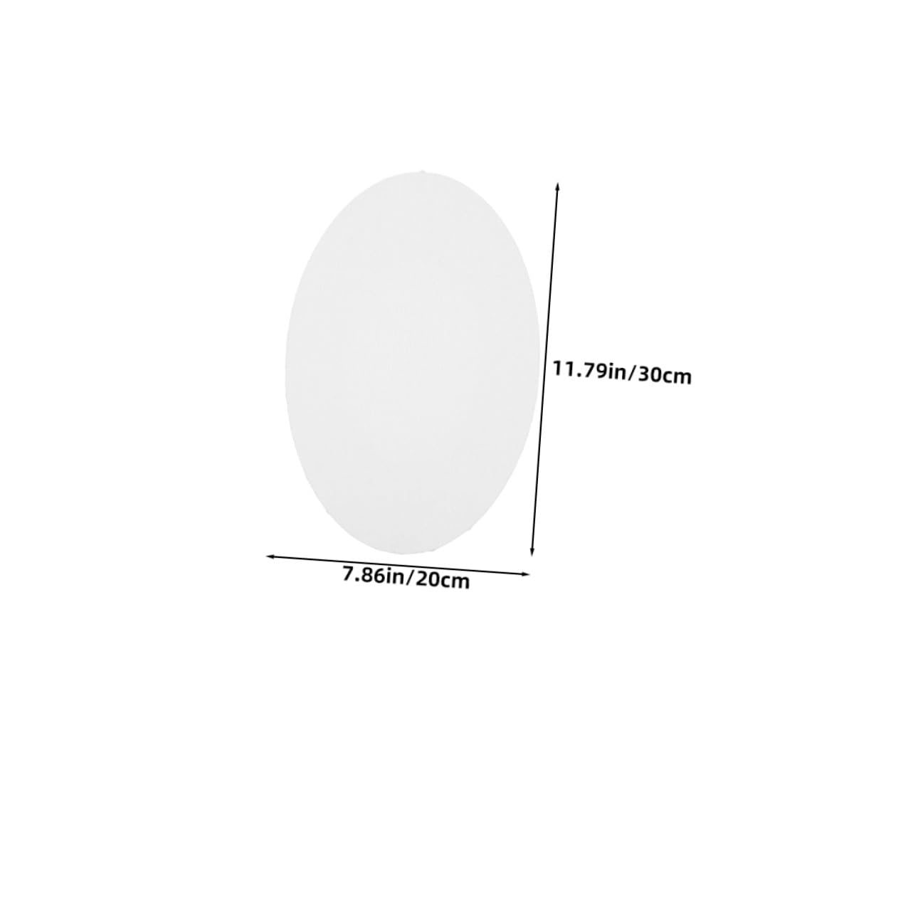 Angoily 5piezas Marco de Pintura al Óleo Ovalado Lienzos de Madera Resistentes Dibujo Tableros para Pintura al Óleo sin Terminar Suministros para Artistas y Estudiantes
