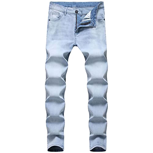 Skinny Stretch Jeans for Men Casual Regular Fit Straight Leg Denim Pants Classic Distressed Vintage Jean Trousers1