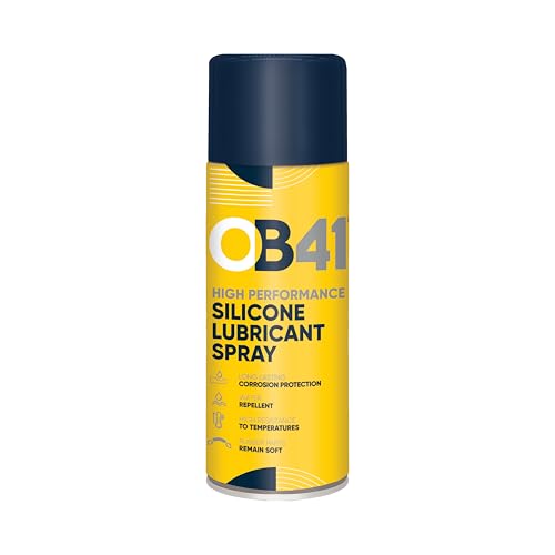 OB41 High Performance Silicone Spray Lubricant 200ml - High Resistance to Temperatures - Water Resistant - Protects against corrosion and Oxidation
