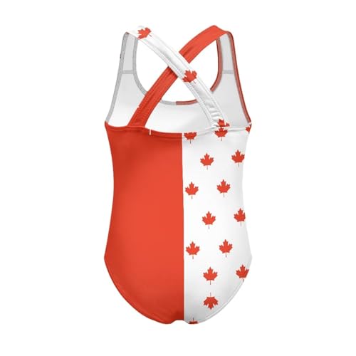 Image of Xpyiqun Swimsuit for Girls One Piece Bathing Suits Size 5-14 Sleeveless Swimwear Cross Shoulder Strap Swimming Wear