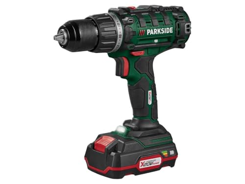 PSIDE Parkside PABS 20-Li G8 - Taladro atornillador (20 V, 2 en 1, con 2 baterías, cargador, juego de accesorios, atornillador inalámbrico