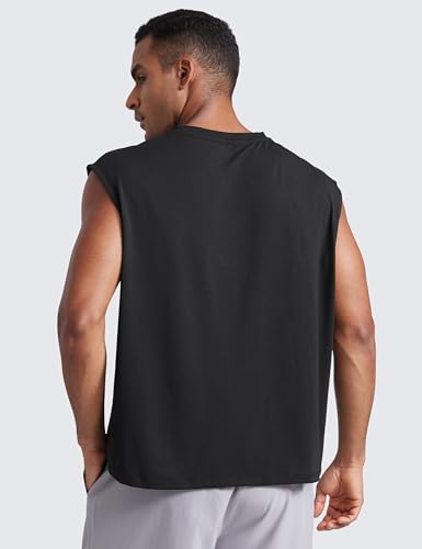 CRZ YOGA Mens Mesh Workout Tank Tops Quick Dry Breathable Running Athletic Training Sleeveless Muscle Shirts2