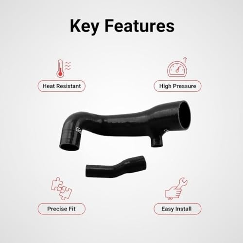 Turbo Inlet Pipe Fit for 2007-2014 Mini Cooper S R55/R56/R57 1.6L, 2008-2014 Clubman R55 Air Duct Intake Hose Boot Pipe Tube, Aftermarkt, Silicone by LIUWEIRACING - Image 4