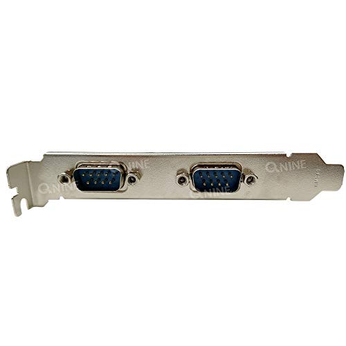 QNINE 2 Port PCIe Serial Card, PCI Express 1.0 x 1 to Industrial DB9 COM RS232 Converter Adapter Controller for PC - Thumbnail 3