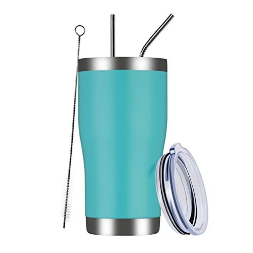 MEWAY-20oz-Stainless-Steel-TumblerVacuum-Insulated-Coffee-Cup-Tumblers-with-LidDouble-Wall-Powder-Coated-Travel-Mug-Gift-for-Women-ManThermal-Cups-Keep-Drinks-Cold-HotLight-Blue-1