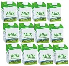 Lakkeland Dairies Semi-Skimmed Milk | 12 Pack of 500ml | Long Life | Delicious & High in Protein