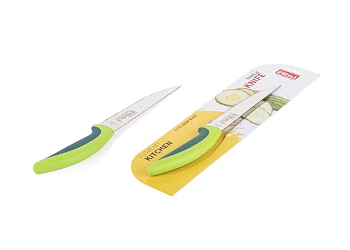 Image of RITU Stainless Steel Laser Star Kitchen Knife 9 inch | Sharp Blade for Effortless Cutting | Soft Grip New Handle | Rust -Resistant & Durable | Perfect for Home Cooking, Chopping & Slicing | 230MM