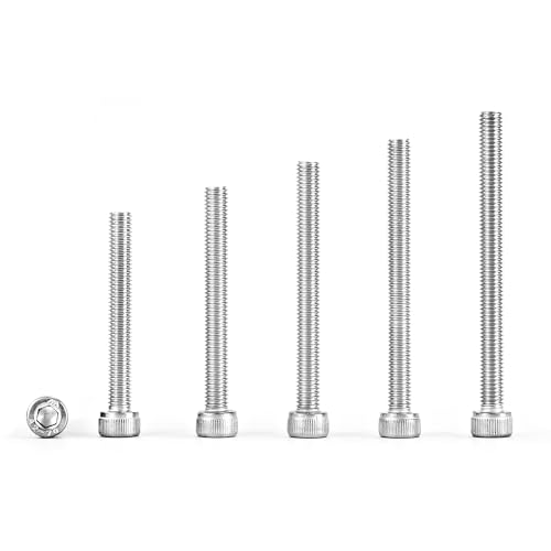 NIULUNBAO M5 x 40mm 45mm 50mm 55mm 60mm Hex Socket Head Cap Screws Bolts 304 Stainless Steel Allen Hex Drive Metric Machine, Fully Threaded, Assortment Kit 30PCS by NIULUNBAO - Image 9