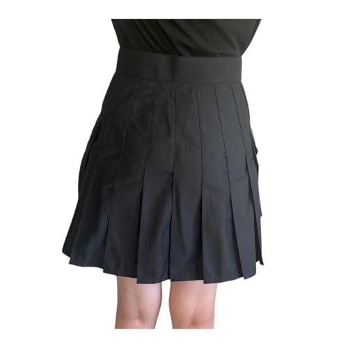 Womens 19 Inch Length Cotton Utility Skirt Black 14 US2