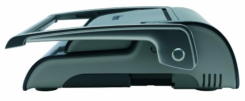 Fellowes Quasar+ 500 Plastikbindegerät mit Dokumentmessfunktion, Bindeleistung 500 Blatt, Stanzleistung 22 Blatt, anthrazit
