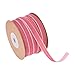 shamjina Decorative Velvet Ribbon Roll, 1cm Width, 20 Yards for Craft Projects and Gift Wrapping, Pink