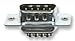 CINCH DEU-9P-FO D SUB SHELL, PLUG, 9POS, STEEL