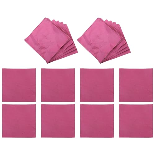 IMIKEYA Envoltura para Dulces de Papel para Hornear 100 Piezas Rosa Textura, Papel para Envolver Golosinas y Chocolates, Adecuado para Repostería y Regalos