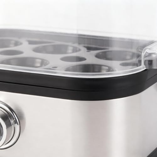 Cocedor de huevos para camping y apartamentos compactos con tapa transparente 8