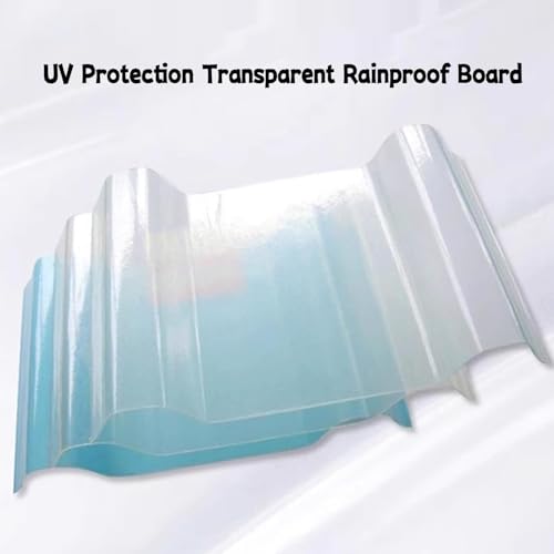 Láminas de techo corrugadas transparentes e impermeables para cocheras 4