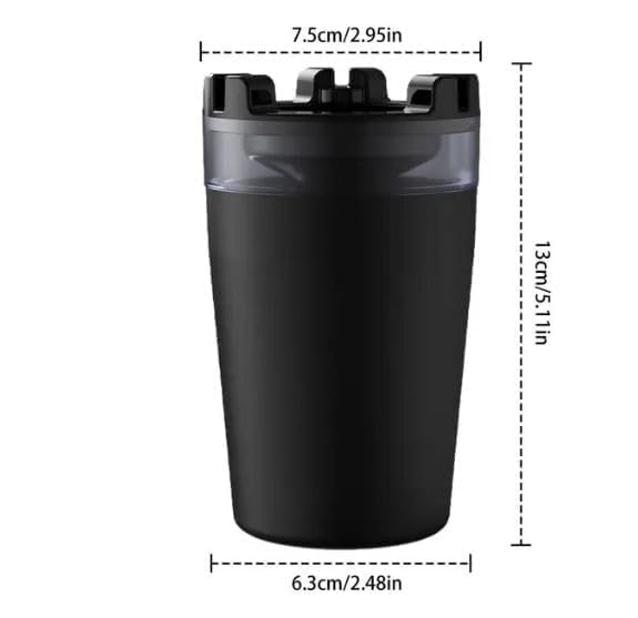 kesig® Smokeless Windproof Ash tray for Outdoor Travel or Home Office,Portable Car Ashtray With Water Tank Smell Proof, Detachable Car Ash Tray for Most Car Cup Holder 3