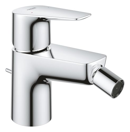 GROHE Mitigeur monocommande Bidet Start Edge, robinet avec tirette de vidage, mousseur économique d'eau, finition brillante et facile à nettoyer, chromé,...