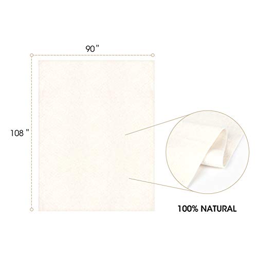 Zipcase 90 Inches X 108 Inches Queen Size Warm Soft Natural Cotton Batting For Quilts Quilting & Craft thumb #2