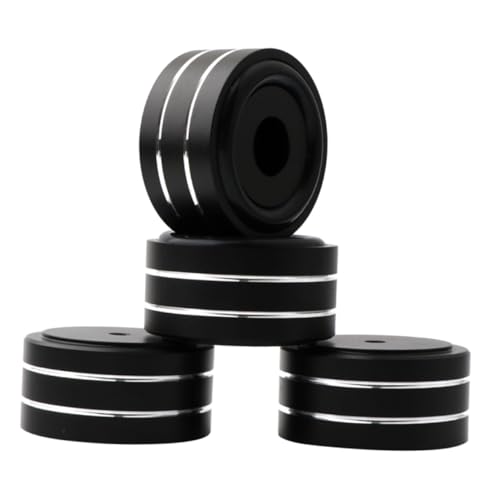 Generic 4pcs Non-Slip Speaker Isolation Feet Pads Amplifier Cushions with Rubber Rings for Enhanced Stability and Vibration Reduction Durable Design for Audio Equipment