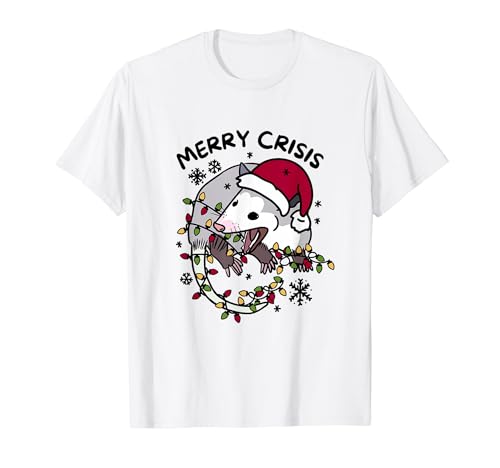 Merry Crisis Christmas Opossum Everything's Fine Possum Meme T�V���c
