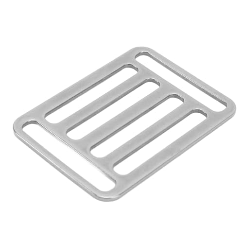 Diving Belt Keeper, 316 Stainless Steel Rectangular Diving Webbing Strap Keeper for BCD Equipment Accessories