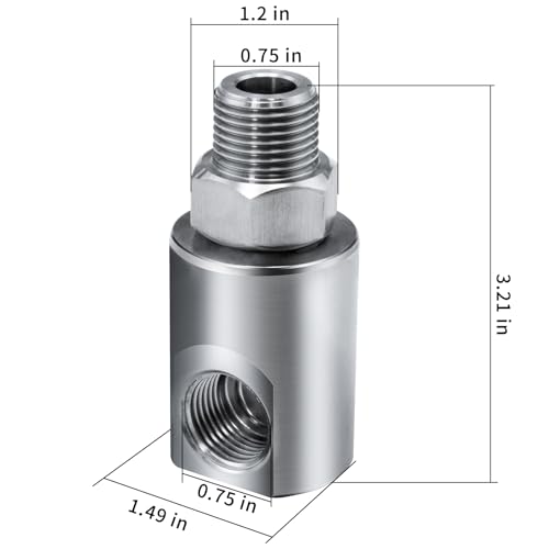 Image of 1 /2 Inch MXF Heavy Duty Hose Reel Swivel with Grease Zerk - Hose Reel Parts Fitting for Multi-Use Scenarios - Ideal for Home and Industrial Steel Hose Reels - Genuine Super Swivel