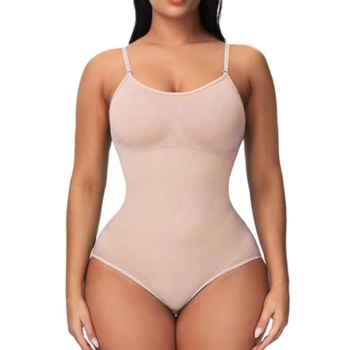 SSKHE Body Pour Femmes De Taille Supérieure (Couleur De Peau, Marron, Noir) - Design Flatteur, Pour Les Personnes De Forte Corpulence (1, skin, xxxl)