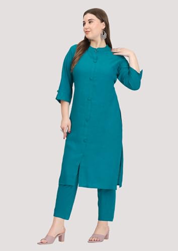 Image of SINDOORI Collar Kurta for Women Solid Colour S to 6XL Plus Size Kurta for Women
