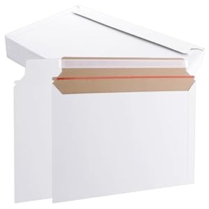 LDXDRU A4 Karton Versandtaschen, 50 Stück