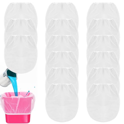 15 Pcs Disposable Fine Mesh Paint Strainer Bags