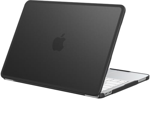 Coque MacBook Neo 13 2026 BlueSwan noire mate pour le bureau nomade