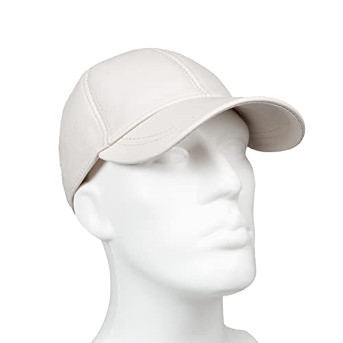 Image of Genuine Leather Unisex Baseball Cap