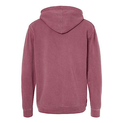 Independent Trading B22176854 Heavyweight Pigment-Dyed Hooded Sweatshirt, Pigment Maroon - Medium2