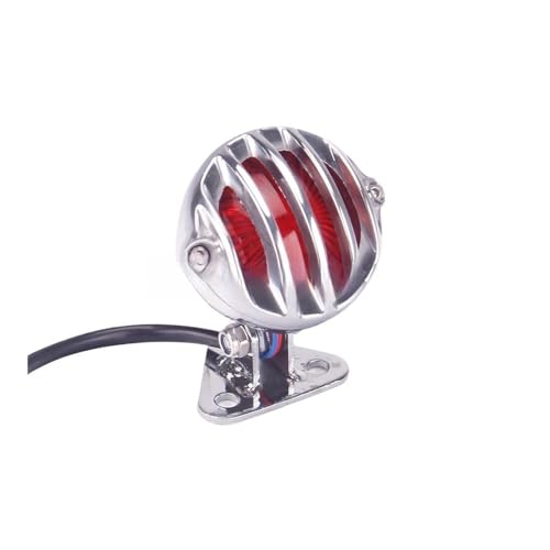 Feu arrière de moto rétro vintage LED en aluminium pour customisations