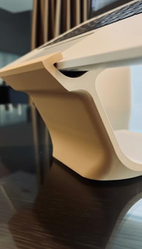Base ergonómica fija para laptop beige minimalista miniatura 1