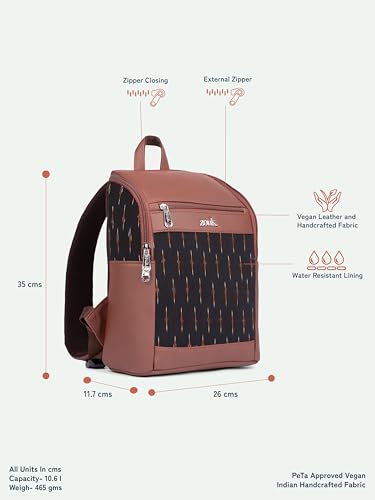 Image of ZOUK Amalia Daypack |Padded Tablet Compartment | Adjustable Straps | Water-Resistant | Men and Women | Daily Use | Lightweight |Smart & Compact |Comfortable & Stylish