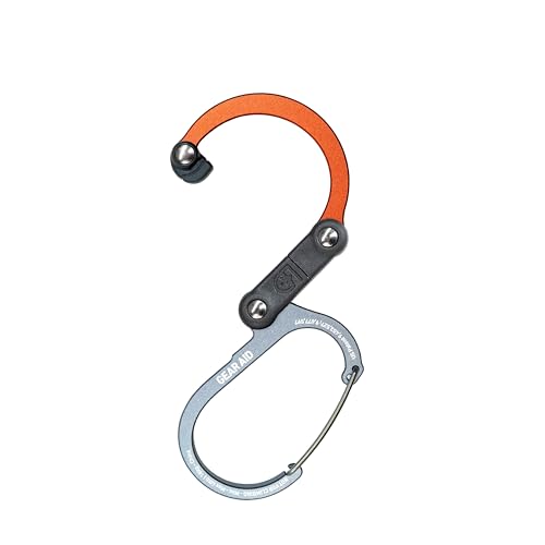 Image of GEAR AID HEROCLIP (Mini) Carabiner Gear Clip and Hook, for Hanging Bags, Purses, Lanterns, Strollers, Tools, Helmets, Water Bottles, and More