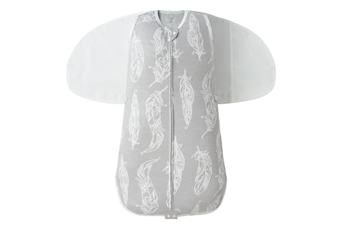 Image of Nest Designs Swaddle Sleep Bag | Baby Sleep Sack with Detachable Swaddle Wings | 0.25 TOG