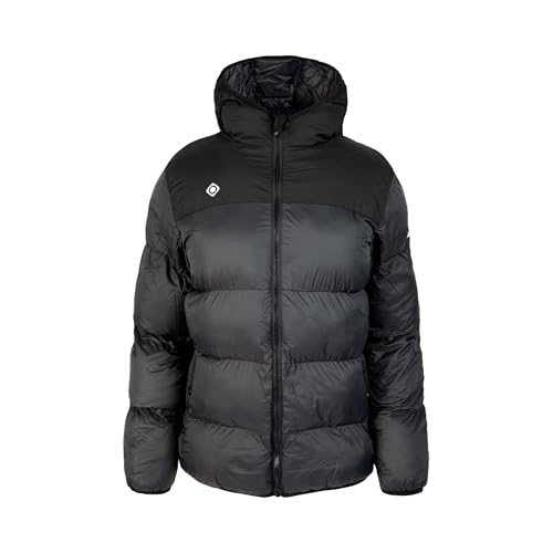 Izas - Chaqueta de Fibra Ultraligera para Mujer - Chaqueta de Rápido Secado con Cierre de Cremallera - Resistente al Agua y al Viento - Ideal Para Actividades al Aire Libre - Loeches Negro - M