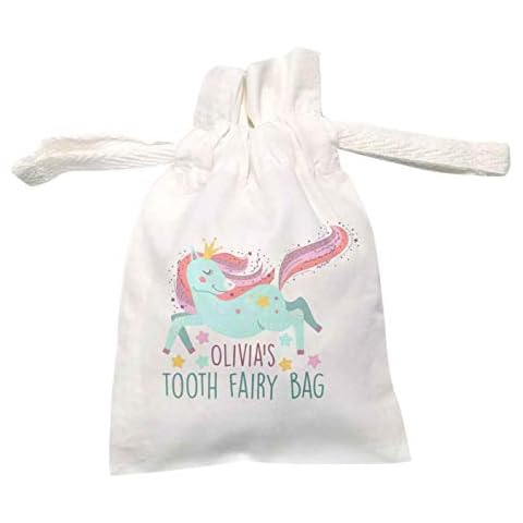 Personalised Unicorn Tooth Fairy Bag by Flox Creative Cover