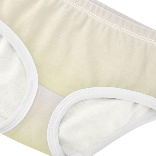 Joisal Magnolia Pale Goldenrod Gradient Little Girl Panties Girls Underwear Toddler Cotton Fun Briefs Kids Undies 2t4