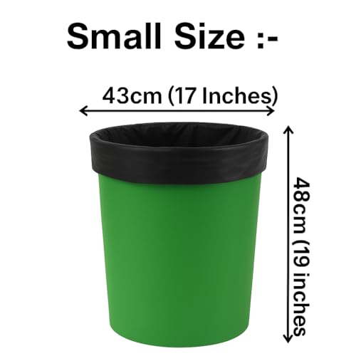 Image of ZIPOUCH 100% Compostable Garbage Bags, Small 43 x 50 cm, 75 Bags, Black, Leak-proof, Odourless Pack of 5