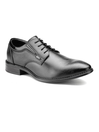 Image of Lee Cooper LC1473E2R Men's Leather Derby Formal Shoes | Lightweight, Comfortable & Stylish Lace-Ups for Office, Business