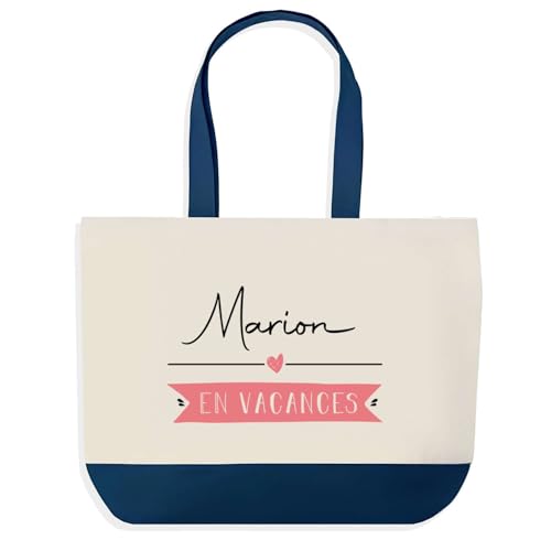 Sac de Shopping Bleu Marion Grand Cabas pour Finir les Corvées de Course