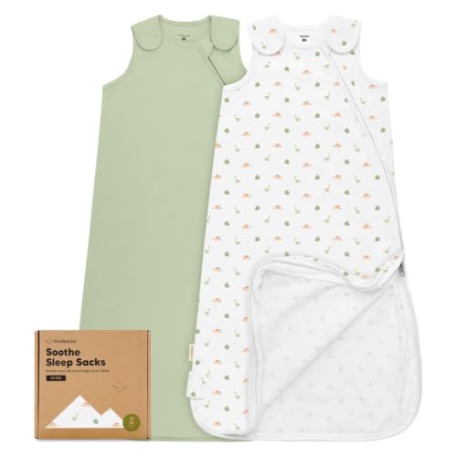 Image of 2-Pack Organic Baby Sleep Sacks, 100% Cotton 0.5TOG (Roarsome, 6-18M) | Soft Breathable, Baby Wearable Blanket, Toddler Sleeping Sack 6-18 Months, Easy to Wear Transitional Swaddles for Newborns