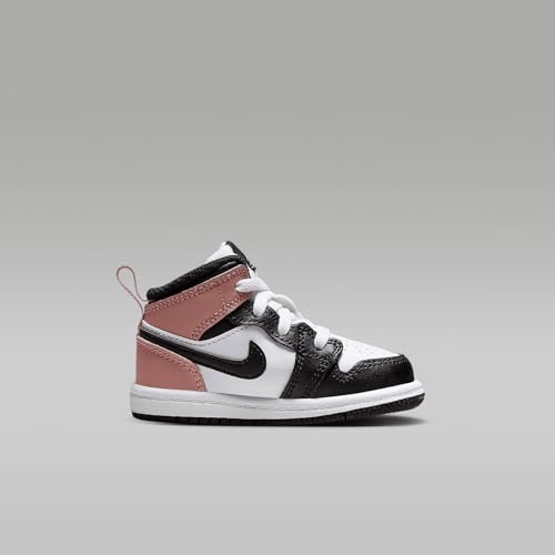 AIR JORDAN 1 MID (TD) 'WHITE/BLACK-RUST PINK'3