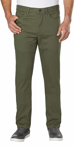 English Laundry The Oaklum Men's Slim Straight Stretch 5 Pocket Pant (36W x 29L, 323 Green)