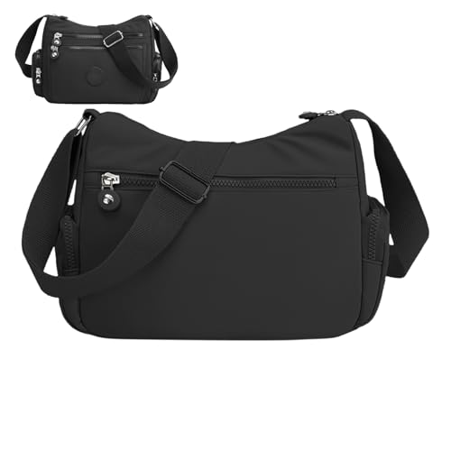 Sac à bandoulière étanche en nylon anti-poussière avec organiseur zippé